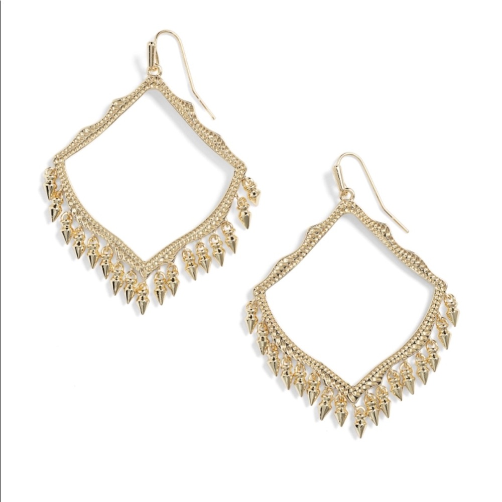 Kendra Scott Gold Lacy Earrings